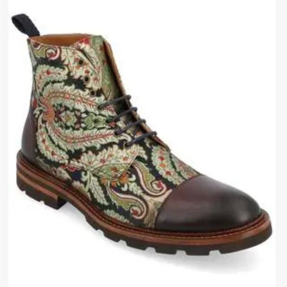 TAFT Men’s NWOT Jack Boot Kashmir Pattern Made in Spain Size EU 44.5 - US 11.5